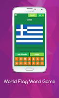 World Flags Word Quiz Game اسکرین شاٹ 2