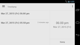 TimeStamp captura de pantalla 1