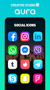 Aura Icon Pack ภาพหน้าจอ 1
