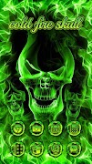 پوستر Hell Skull Fire Theme