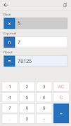 Exponent Calculator اسکرین شاٹ 1