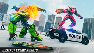 Crocodile Robot Car Simulator: War Robot Games تصوير الشاشة 6