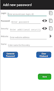 My Safe - password manager capture d'écran 2