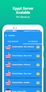 Egypt VPN - Safe Secure Proxy captura de pantalla 2