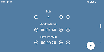 1 Schermata Interval Timer