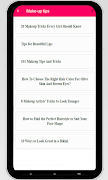 Makeup Tips captura de pantalla 3