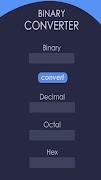 Binary Octal Hex Converter ảnh chụp màn hình 3