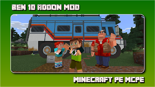 Ben 10 Addon Mod For Minecraft постер