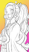 How to Draw Nezuko Characters screenshot 5