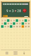 Multiplication table, 1x1 syot layar 2