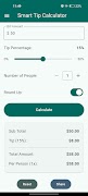 برنامه‌نما Smart Tip Calculator عکس از صفحه