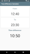 Time Difference Calculator ภาพหน้าจอ 1