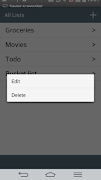 برنامه‌نما Complete List عکس از صفحه