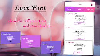 برنامهنما Love Font Style عکس از صفحه