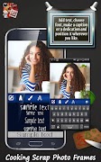 Cooking Scrap Photo Frames captura de pantalla 4