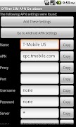 Offline SIM APN Database imagem de tela 1