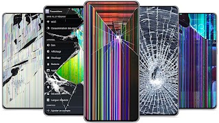 Broken Screen Wallpaper 4K poster