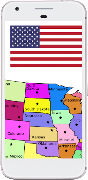 50 US State Flags & Maps स्क्रीनशॉट 3