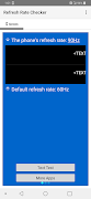 برنامه‌نما Refresh Rate Checker عکس از صفحه