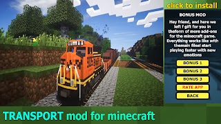 Transport Mod For MCPE poster