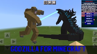 Godzilla vs Kong Minecraft PE اسکرین شاٹ 2