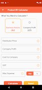 برنامه‌نما MLM Calculator عکس از صفحه
