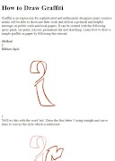 How to Draw Graffiti poster