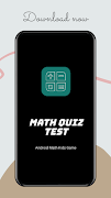 Math Quiz test الملصق