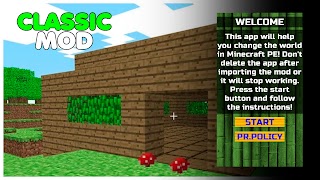 Poster Classic Minecraft Mod for MCPE
