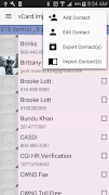 7 Schermata vCard Export Import(Lite)