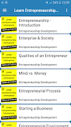 Learn Entrepreneurship Develop Affiche