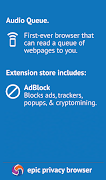 Epic Privacy Browser screenshot 1