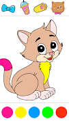 Glitter cats coloring screenshot 7