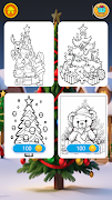 Christmas Magic Tree Coloring ภาพหน้าจอ 2