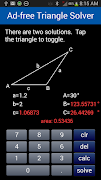 Ad-free Triangle Solver captura de pantalla 2