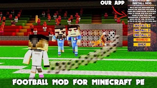 Football Mod in Minecraft MCPE Cartaz