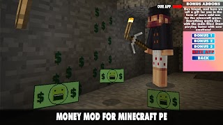 Money Mod for Minecraft PE imagem de tela 1
