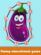 Connect the Dots - Fruits & Vegetables Screenshot 1