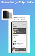 برنامه‌نما Sonos One gen 2 App Guide عکس از صفحه