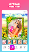 برنامه‌نما Sunflower Photo Frame عکس از صفحه