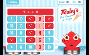Squeebles Maths Bingo poster