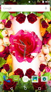 Rose Flower Clock Ekran Görüntüsü 7