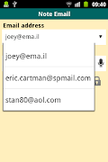 Note Email imagem de tela 2