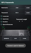 برنامه‌نما RPG-Passwords عکس از صفحه