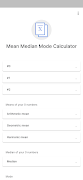 Mean Median Mode Calculator الملصق