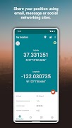 برنامه‌نما My GPS Coordinates عکس از صفحه