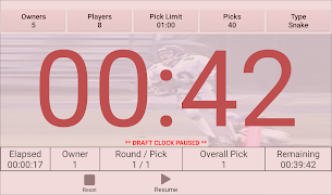 J42 Fantasy Draft Clock 截图 2