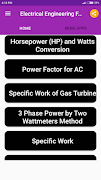 Electrical Engineering Formula screenshot 4
