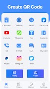 برنامه‌نما برنامه خواننده کد QR: اسکنر QR عکس از صفحه