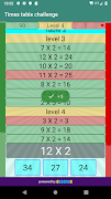 Times table challenge ภาพหน้าจอ 5